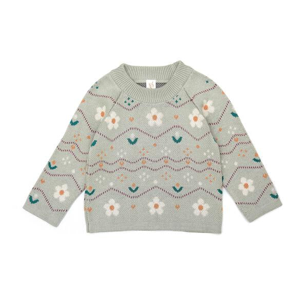 Garden Sweater Pima Cotton Light green
