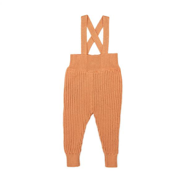 Suspender Pant Pima Cotton Camel