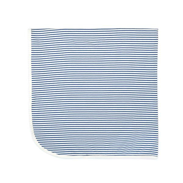 Ribbed Blanket Blue Stripes