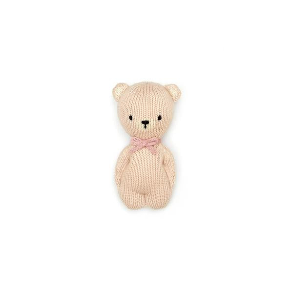 Bear Rattle Light pink & dusty rose