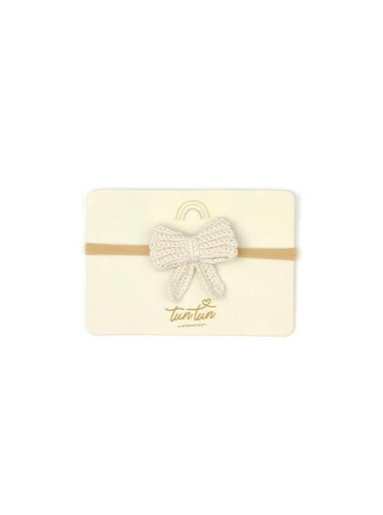 Bow headband Pima Cotton Naturall