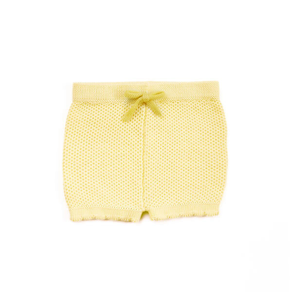 Knitted short Baby yellow