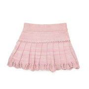 Knitted Skirt pima cotton Fondant pink marl
