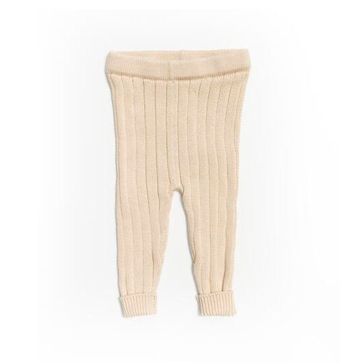 Knitted Leggins - Oatmeal - pima cotton