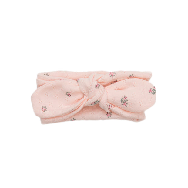 Little flowers baby pink Pointelle headband
