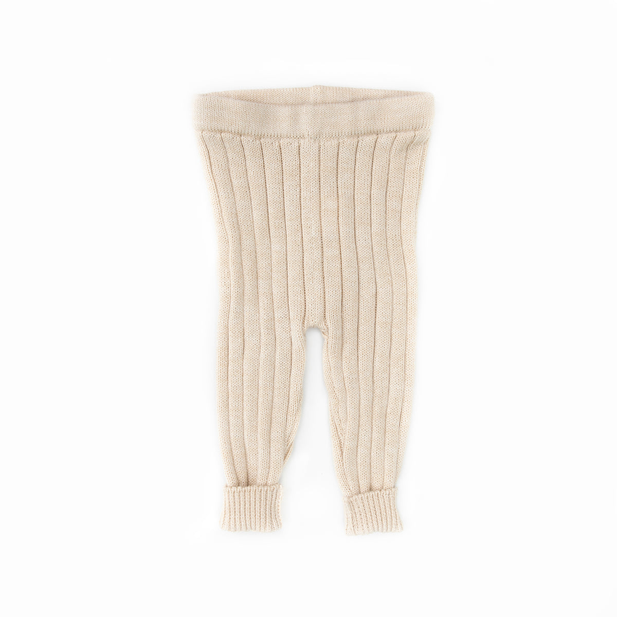 Oatmeal Knitted Leggins Pima Cotton