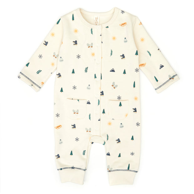 Blake jumpsuit - White swan winter - cotton