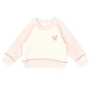 Set Aspen pullover + Bobby pant - Rose & white swan - cotton