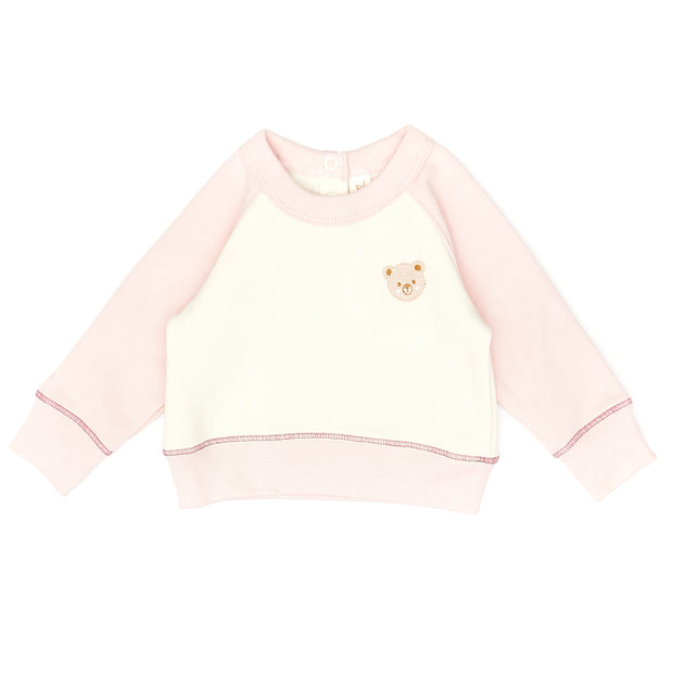 Set Aspen pullover + Bobby pant - Rose & white swan - cotton