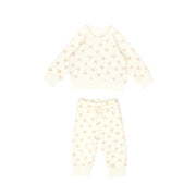 Set Aspen pullover + Bobby pant - White swan bears - cotton