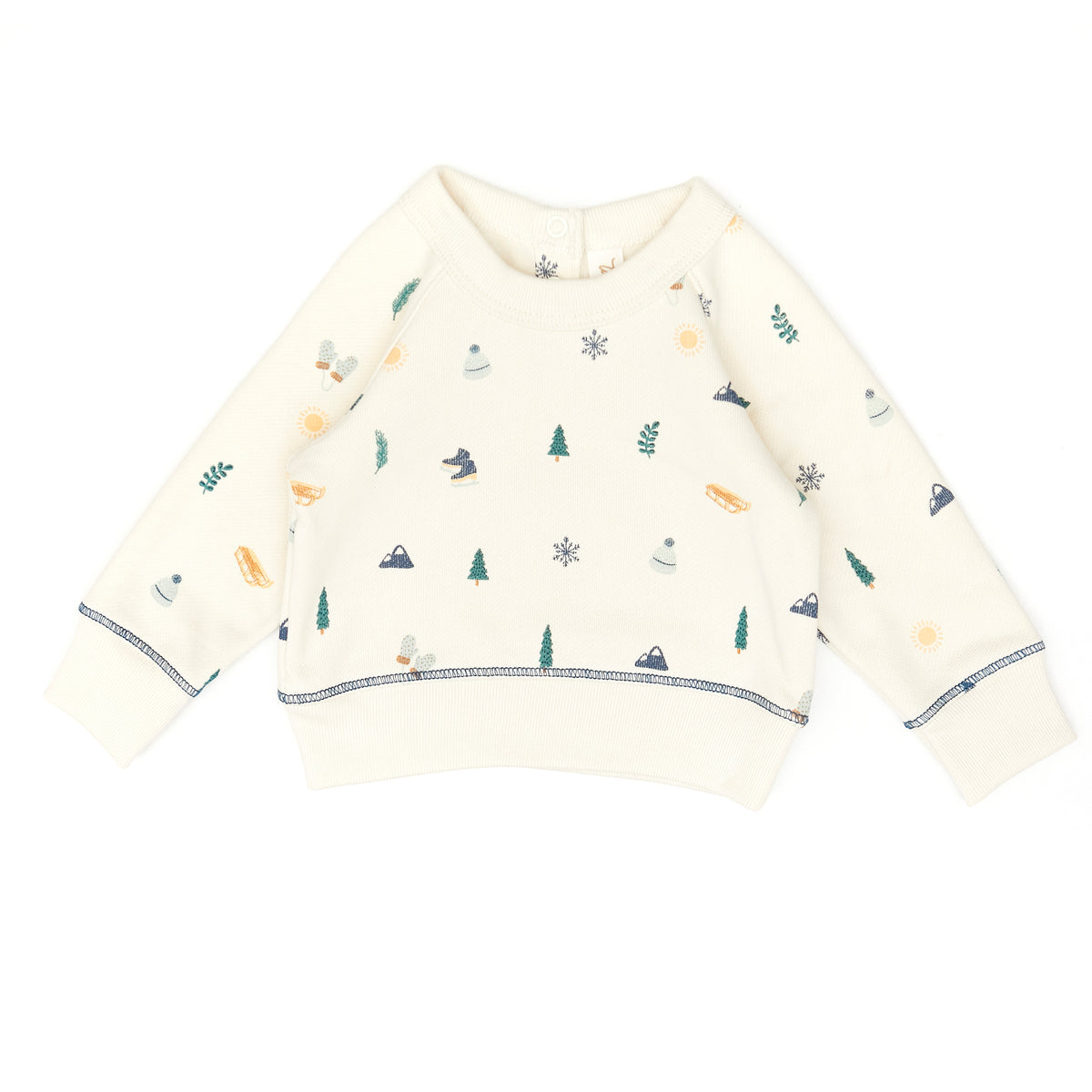 Aspen pullover - White swan winter - cotton