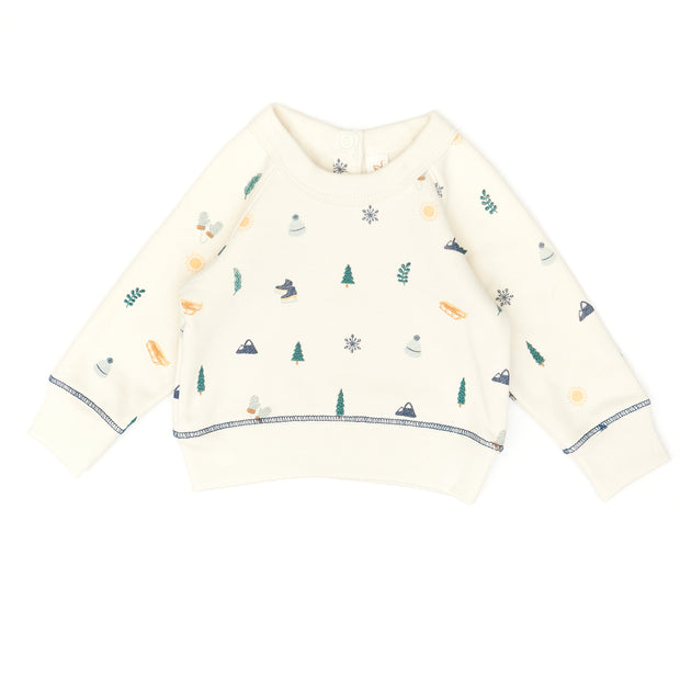 Set Aspen pullover + Bobby pant - White swan winter - cotton