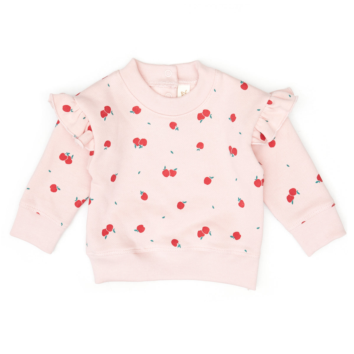 Set Ruffle pullover + Bobby pant - Rose apples - cotton