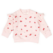 Set Ruffle pullover + Bobby pant - Rose apples - cotton