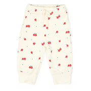 Set Ruffle pullover + Bobby pant - White swan apples - cotton