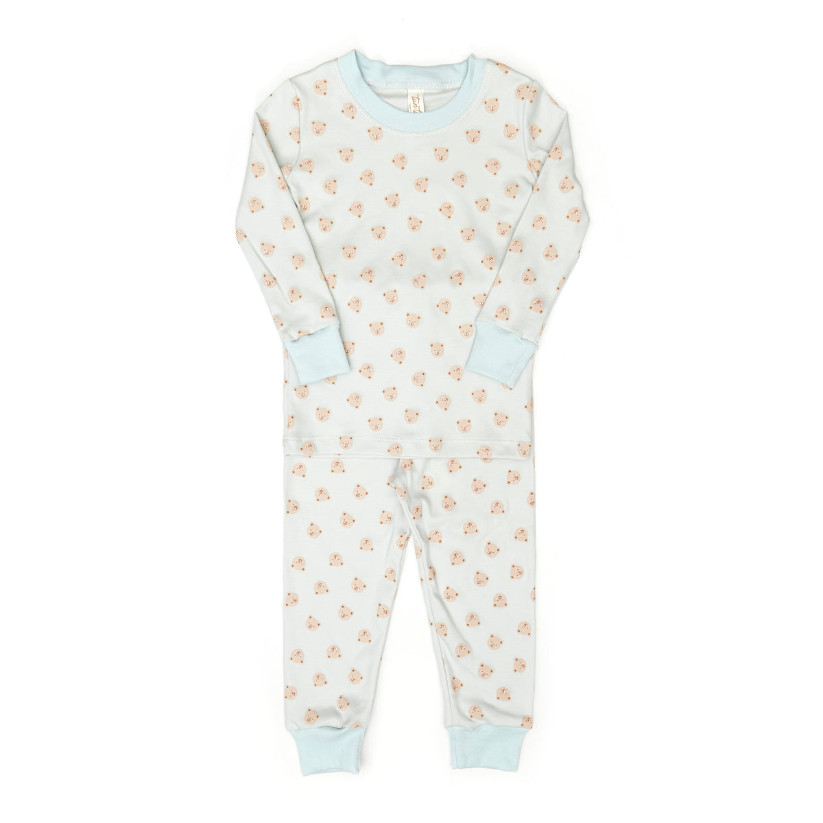 Pajama - Light blue bears - pima cotton
