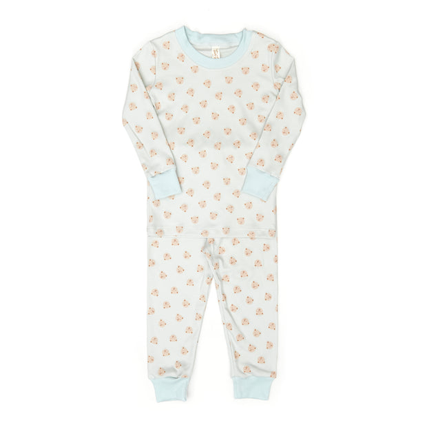 Pajama - Light blue bears - pima cotton
