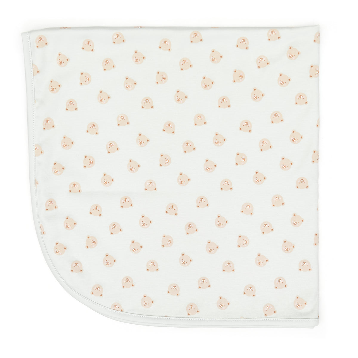 Blanket - Light blue bears - pima cotton