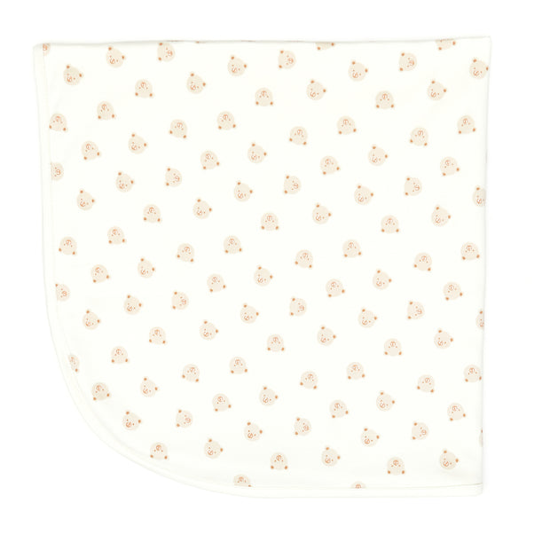 Blanket - Natural bears - pima cotton