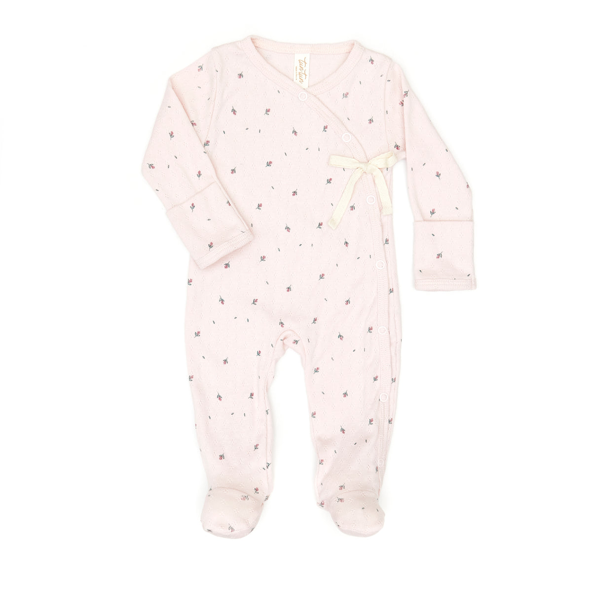 Milan footie - Orchid ice little flowers - cotton