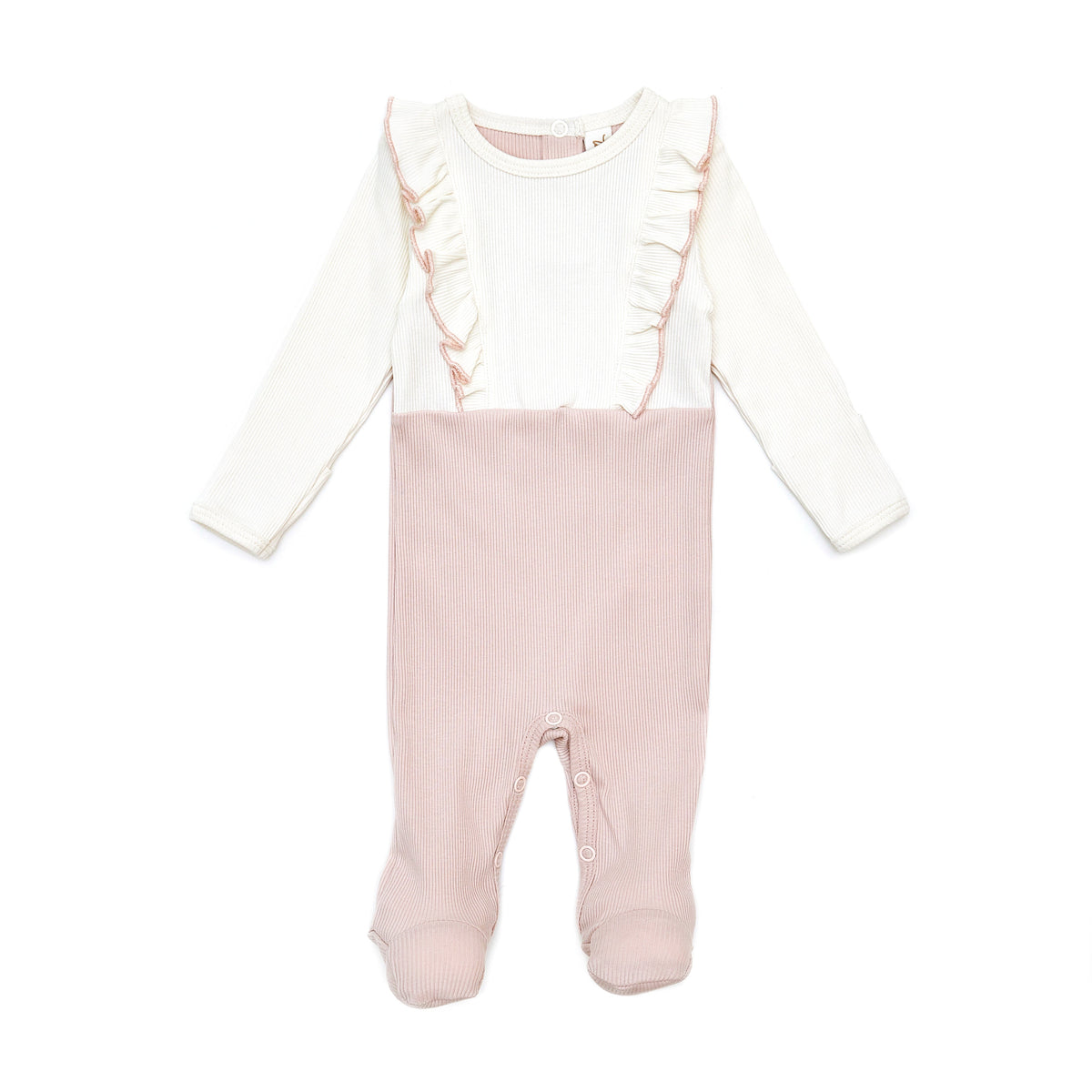 Ciara Romper Natural & Shell pink
