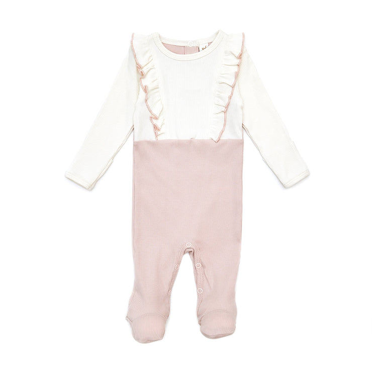Ciara Romper Natural & Shell pink