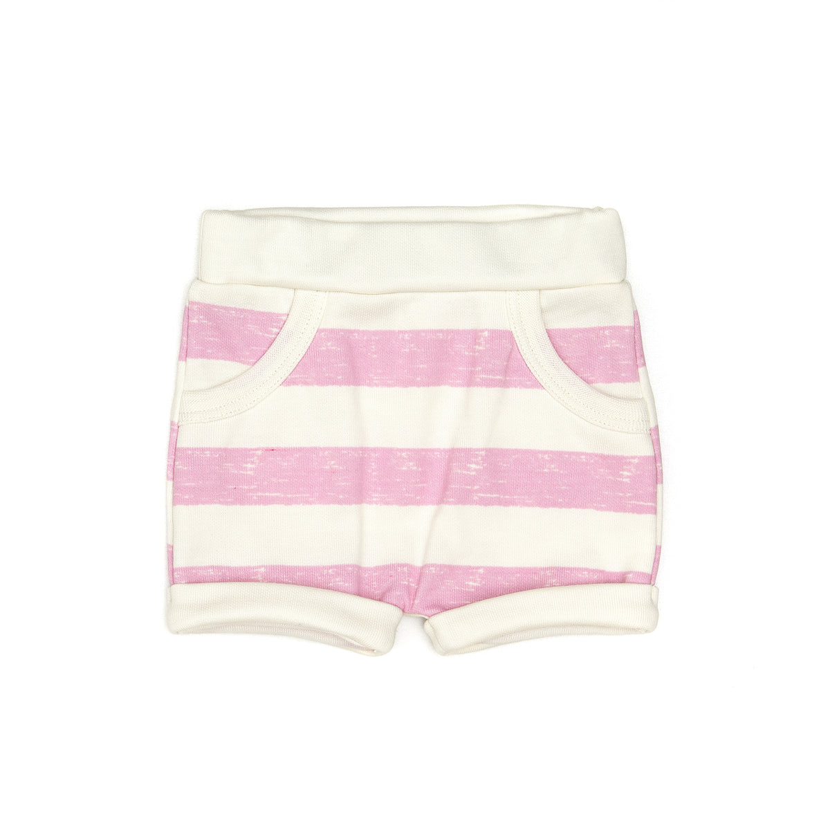 Brook Short pima cotton Fondant pink stripes
