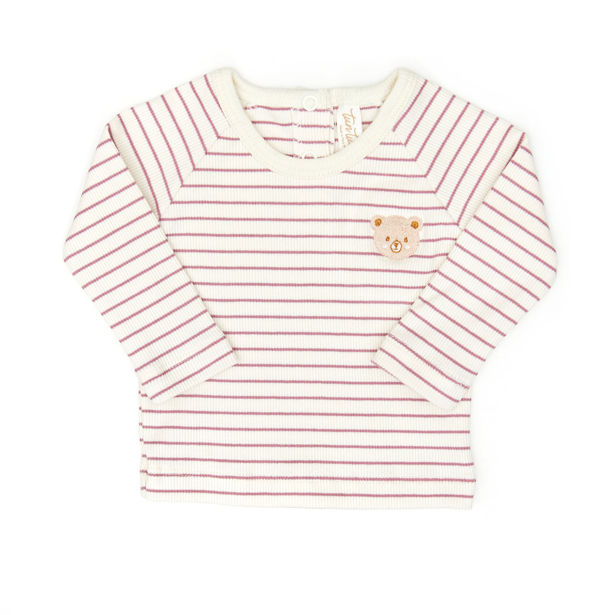 Casey top - Mauve stripes - cotton