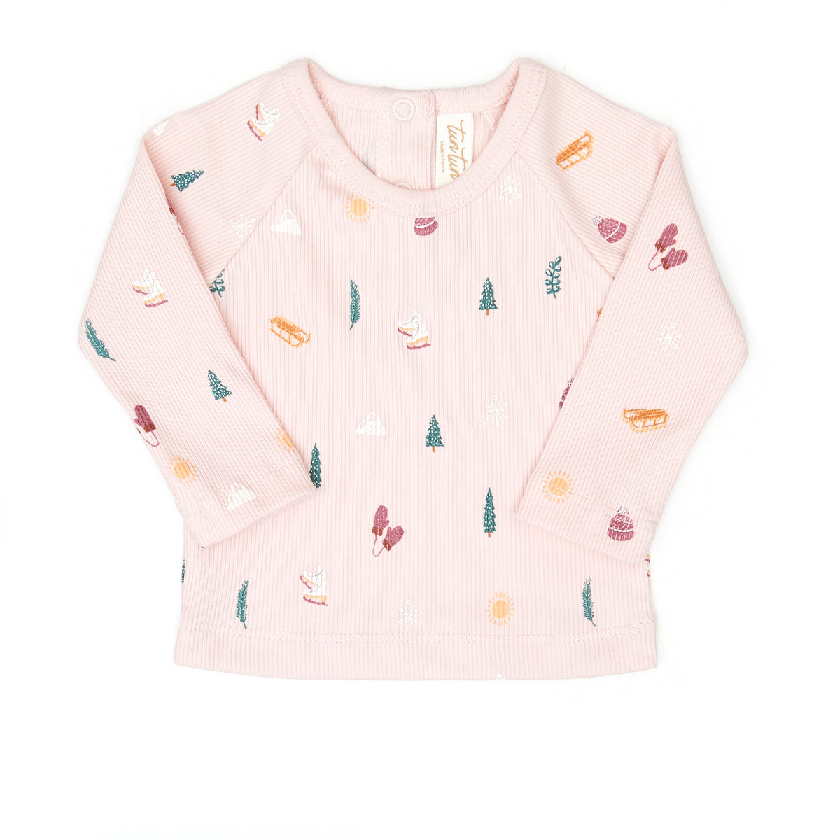 Set Casey top + Ribbed pant - Rose winter - cotton
