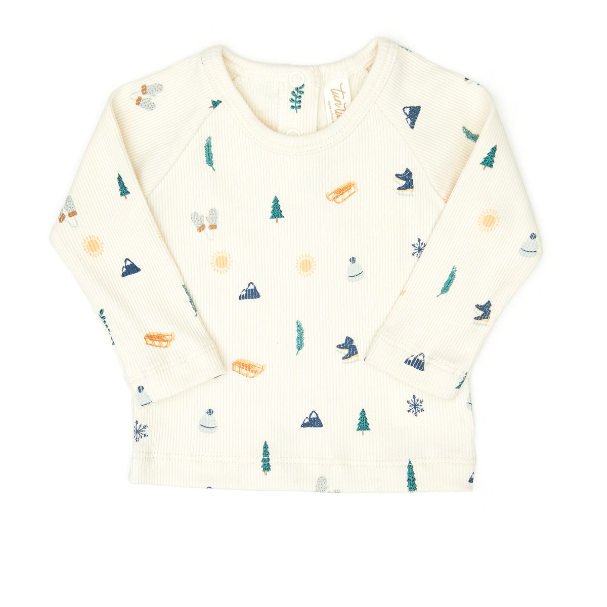 Casey top - White swan winter - cotton