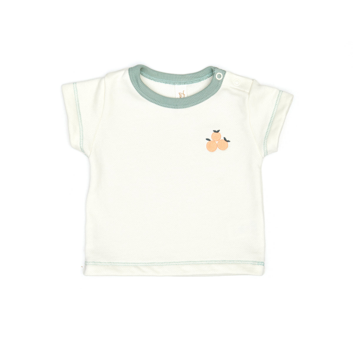 Terry Set Top + bloomer  Natural & jade