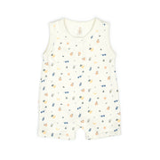 Sleeveless romper Natural picnic