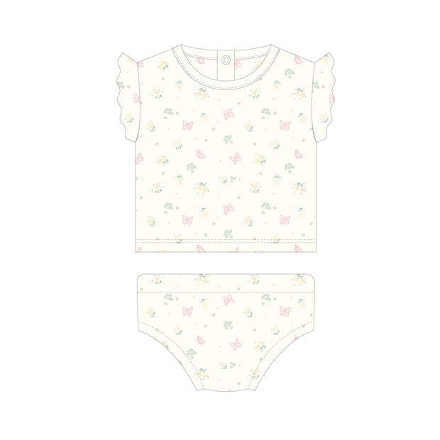 Matilde set Natural butterflies