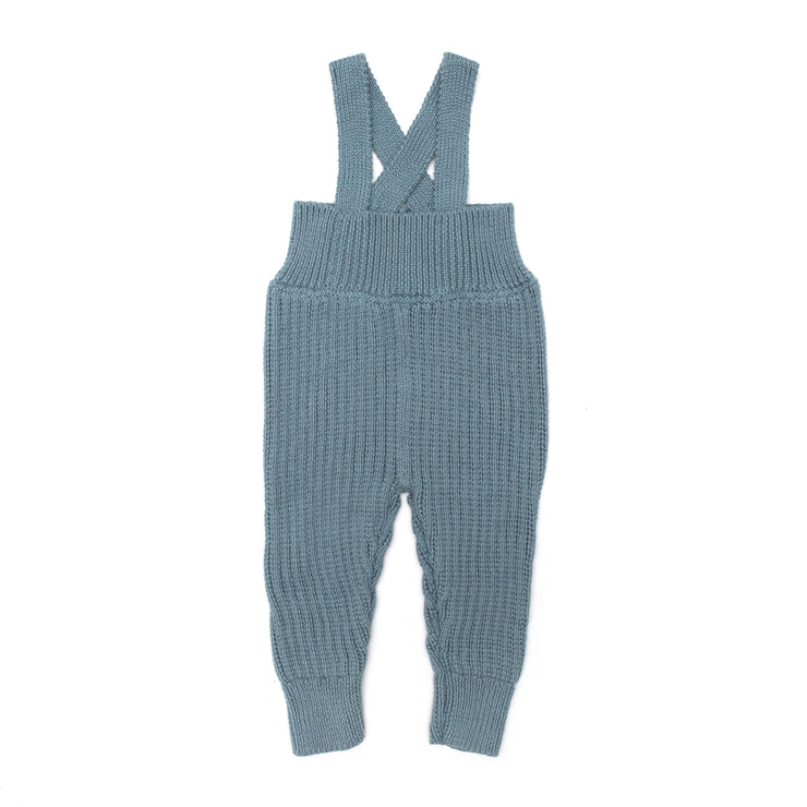Suspender Pant Pima Cotton Steel blue