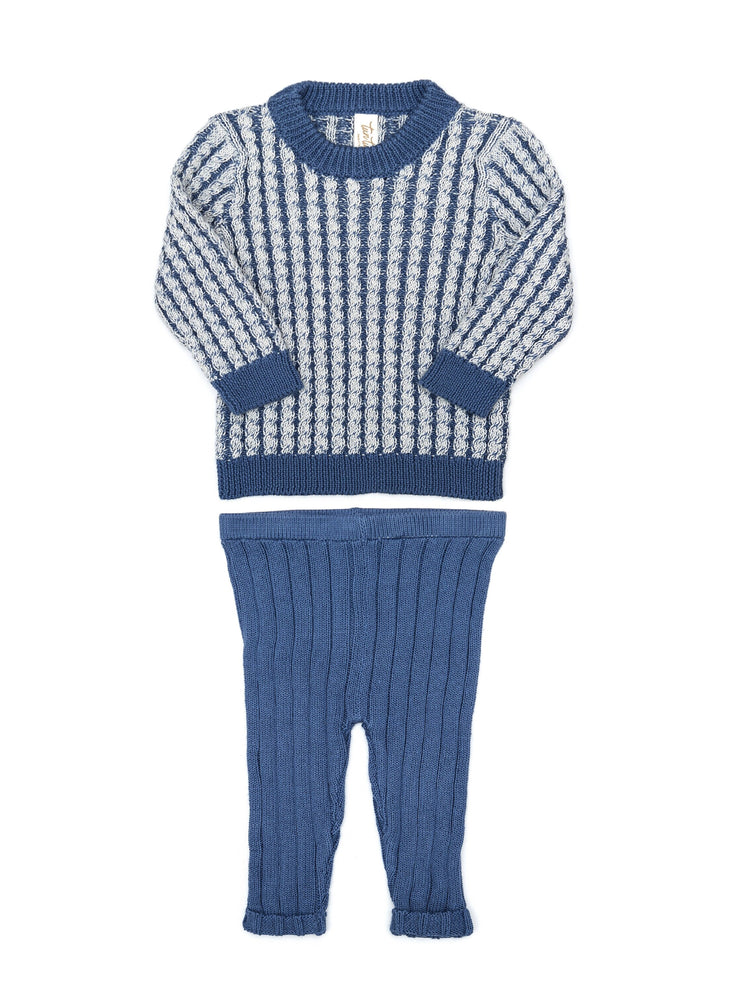 Dominique Set Pima Cotton Blue