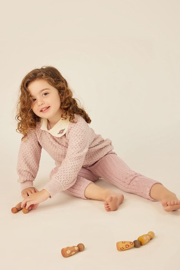 Anne Sweater Pima Cotton Valerian marl & natural