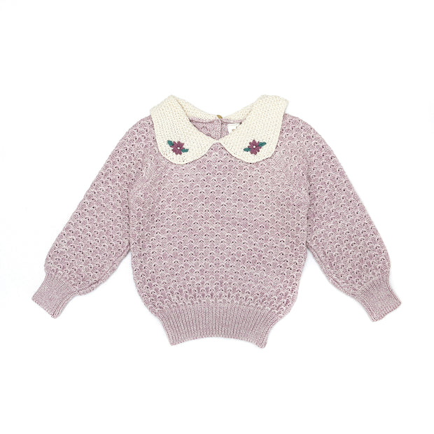 Anne Sweater Pima Cotton Valerian marl & natural