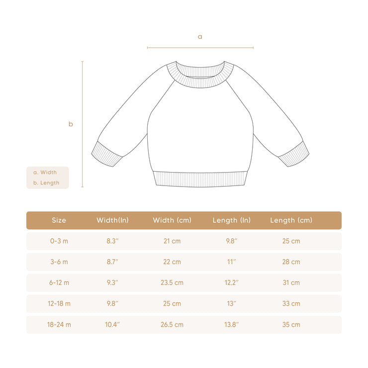 Bear Sweater Pima Cotton Pink & natural