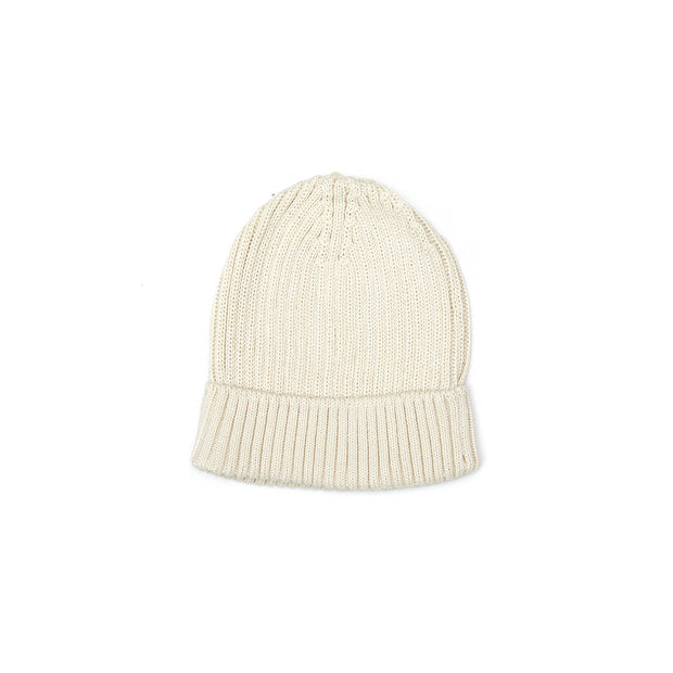 Knitted Beanie Pima Cotton natural