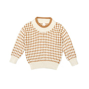Dylan Sweater Pima Cotton Natural & cashew