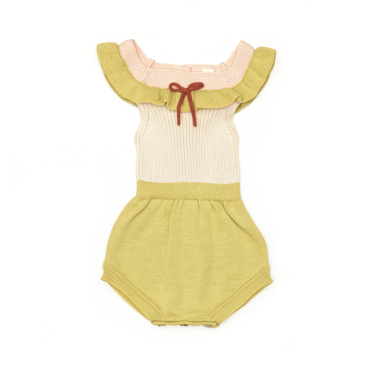 Martina Romper Natural & Lime & Baby Pink