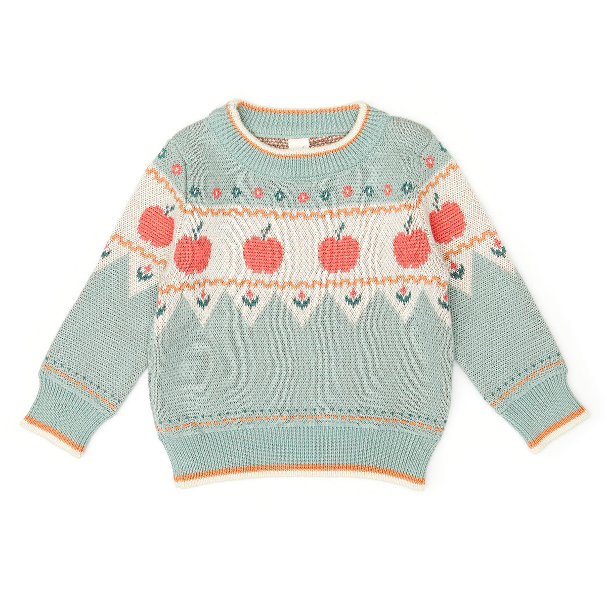 Apple Sweater - Jade - pima cotton