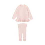 Set Evelyn Sweater + Leggins - Rose - pima cotton