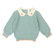Set Lily Sweater + Knitted Pant - Jade - pima cotton