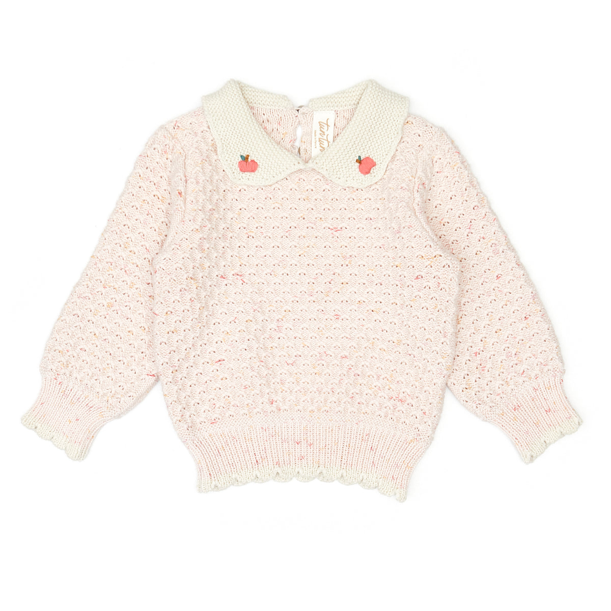 Lily Sweater - Rose confetti & natural - pima cotton