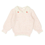 Set Lily Sweater + Leggins - Rose confetti - pima cotton