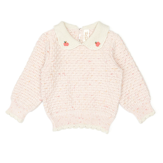 Set Lily Sweater + Leggins - Rose confetti - pima cotton