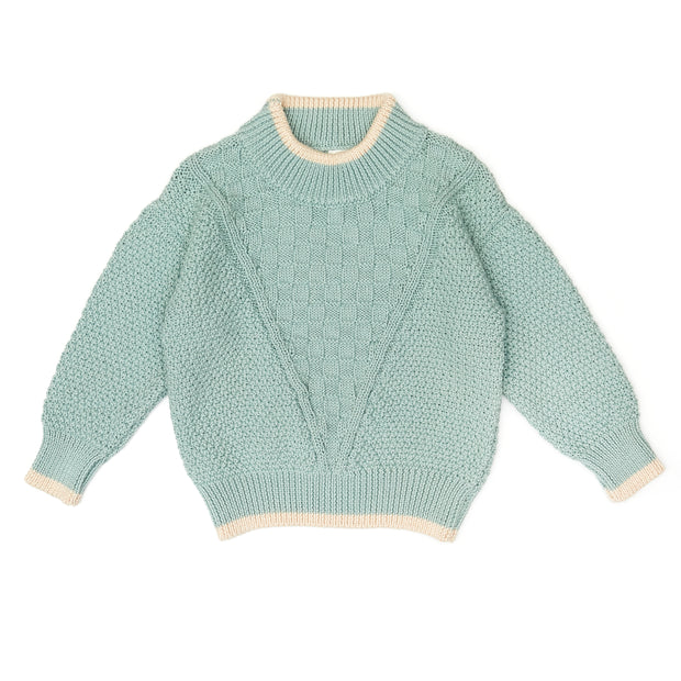 Set River Sweater + Knitted Pant - Jade - pima cotton
