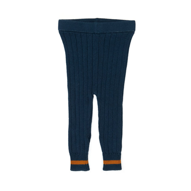 Knitted Pant - Navy- pima cotton
