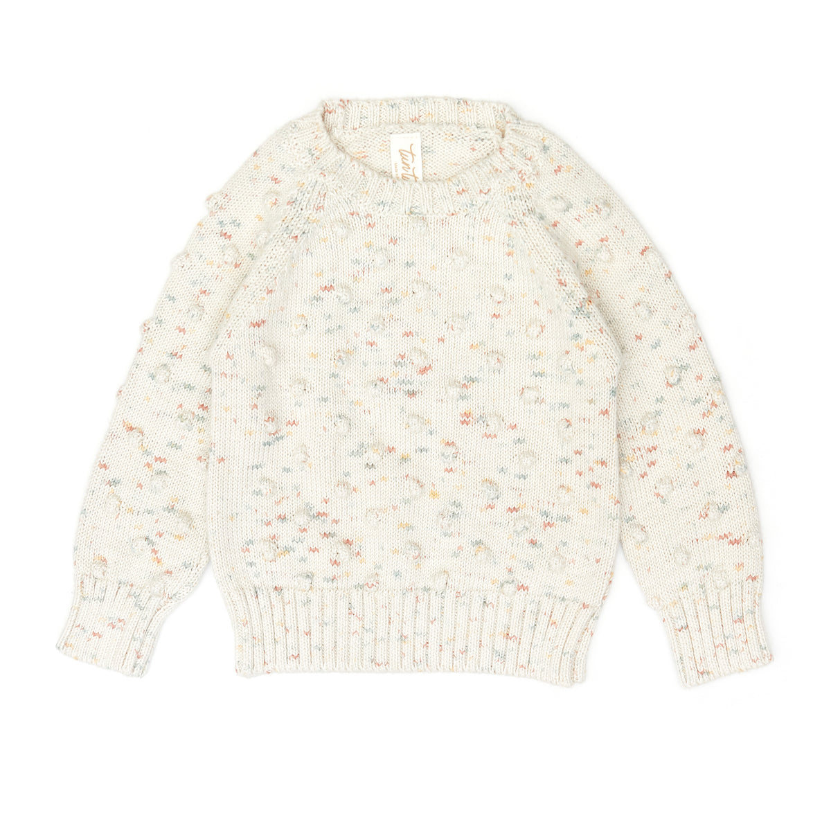 Jo Sweater - Natural confetti - pima cotton
